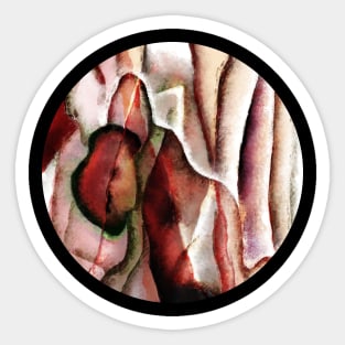 Rubrickredd (abstract digital painting) Sticker